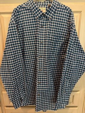 REDHEAD plaid button down easy care/easy wear shirt
